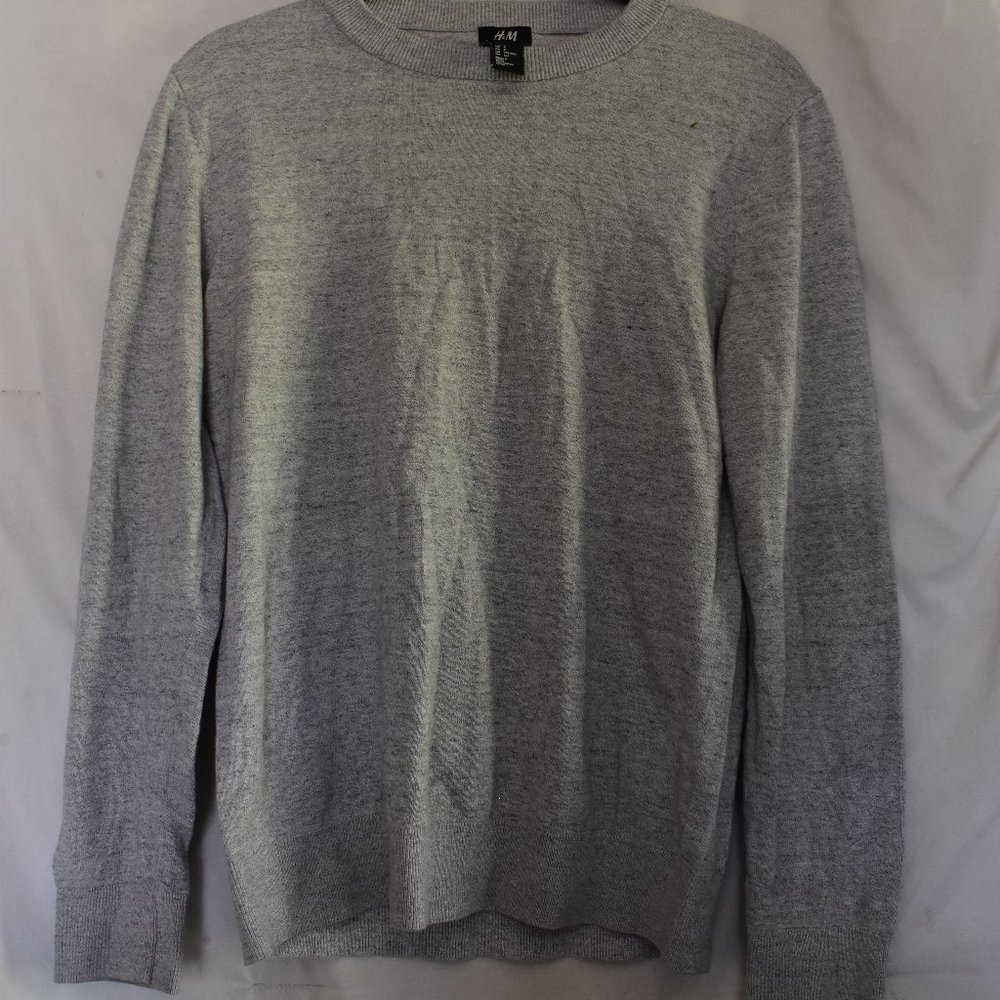 H&M Mens Gray Crewneck Sweater